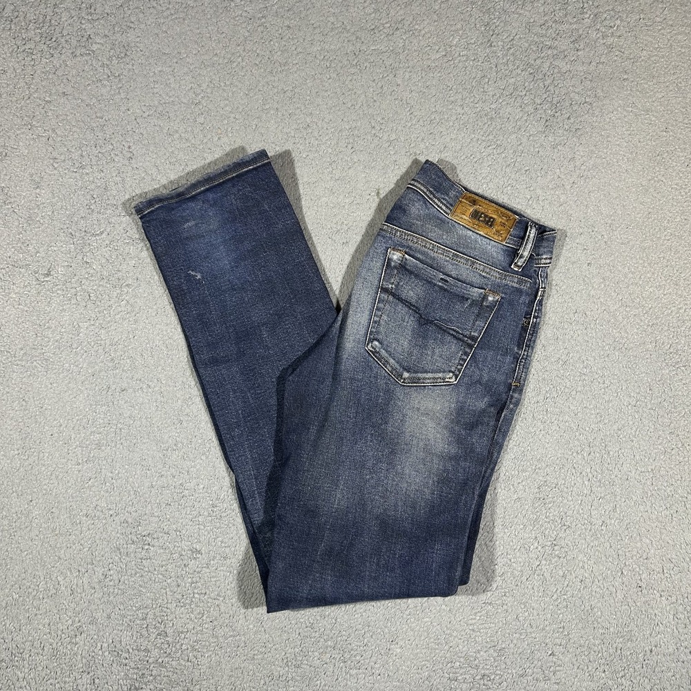 Diesel Faithlegg Womens Regular Straight Jeans Blue Wash 26 x 32 #4084